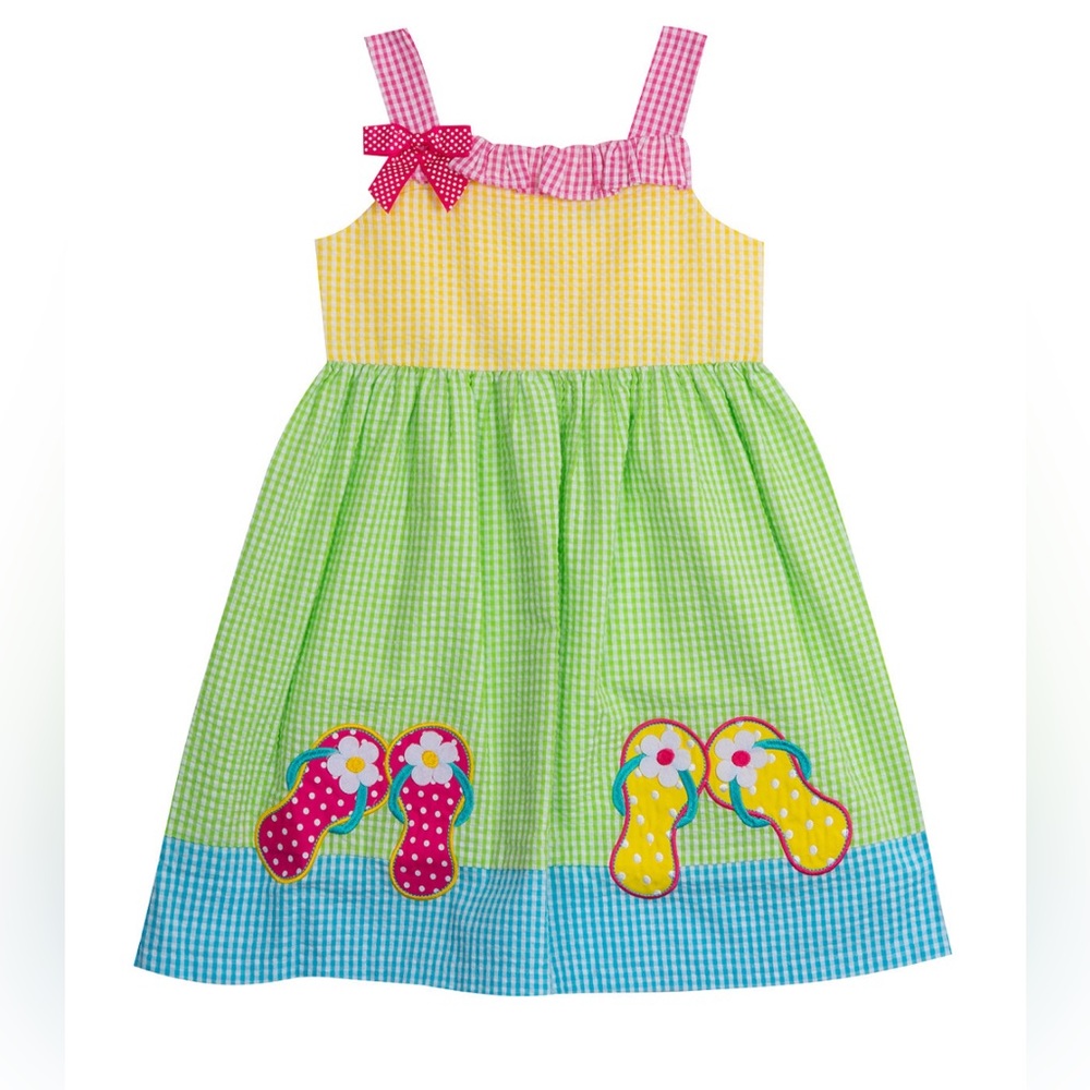 Rare Edition Toddler Girls Seersucker Dress